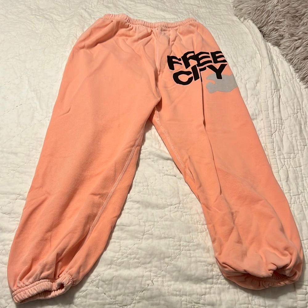 Free City Letsgo Freecitylarge OG sweatpant size small in color Harry’s Bellini